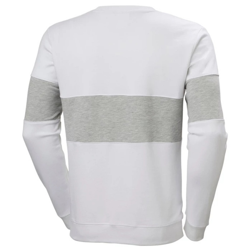 Férfi Helly Hansen Yu20 Crew Neck Sweat Pulóverek Fehér | QGP-173062