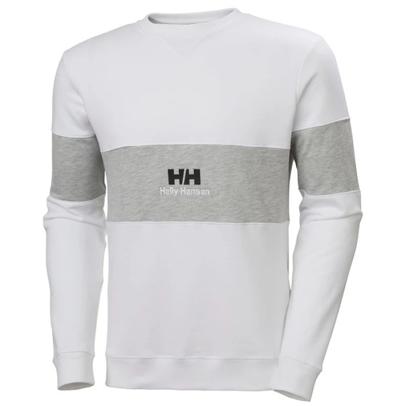 Férfi Helly Hansen Yu20 Crew Neck Sweat Pulóverek Fehér | QGP-173062