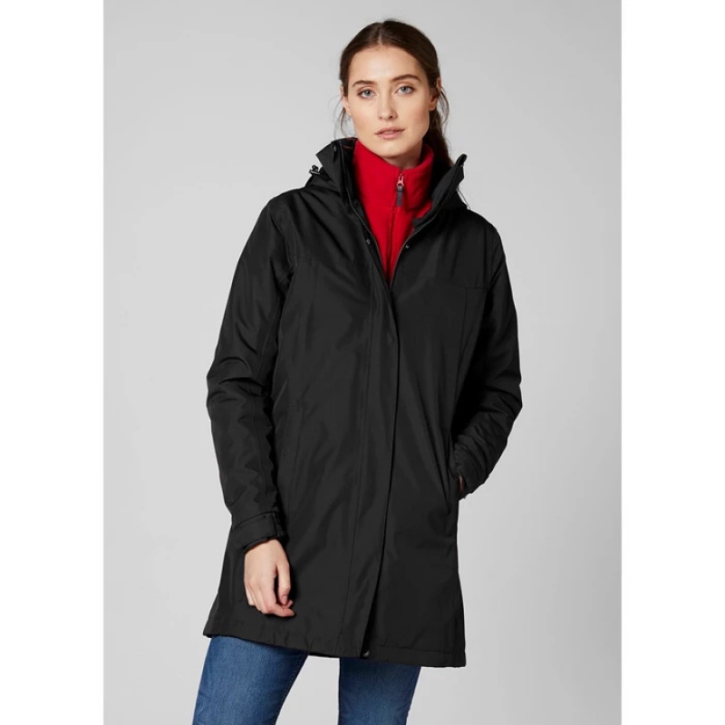 Női Helly Hansen W Aden Insulated Esőkabátok Fekete | VES-318504