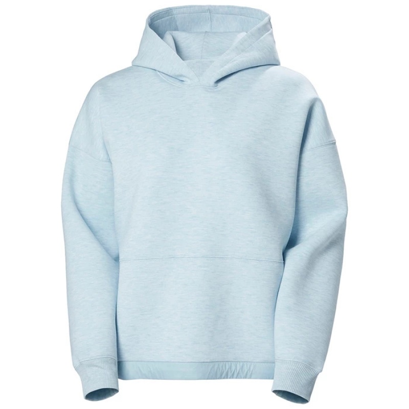 Női Helly Hansen W Adorehooded Pulóverek Szürke Kék | HPK-612084