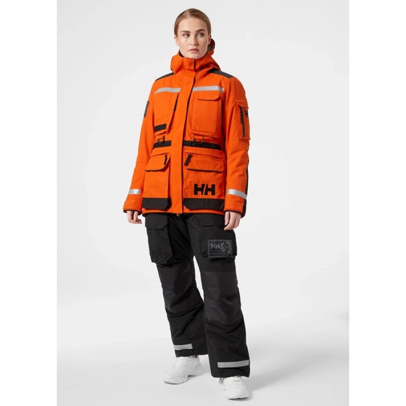 Női Helly Hansen W Arctic Patrol 3-in-1 Light Téli Kabátok Piros Narancssárga | WGC-084315