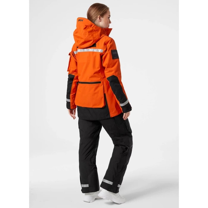 Női Helly Hansen W Arctic Patrol 3-in-1 Light Téli Kabátok Piros Narancssárga | WGC-084315