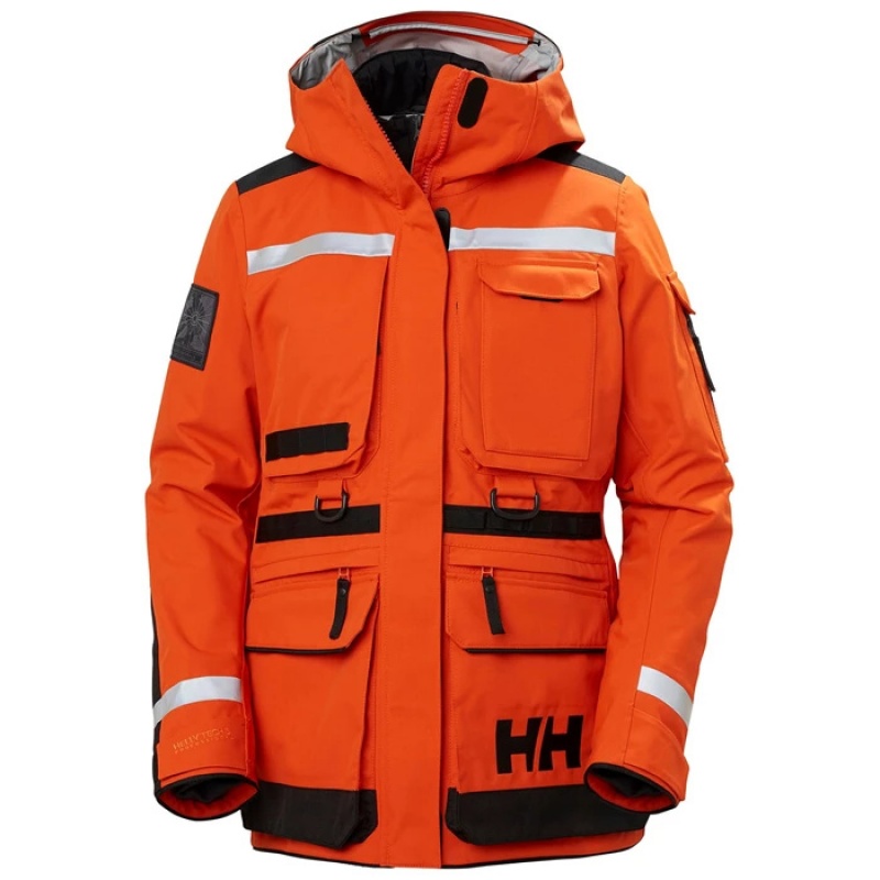 Női Helly Hansen W Arctic Patrol 3-in-1 Light Téli Kabátok Piros Narancssárga | WGC-084315