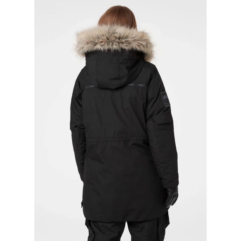 Női Helly Hansen W Arctic Patrol Parka Dzsekik Fekete | FEJ-731592