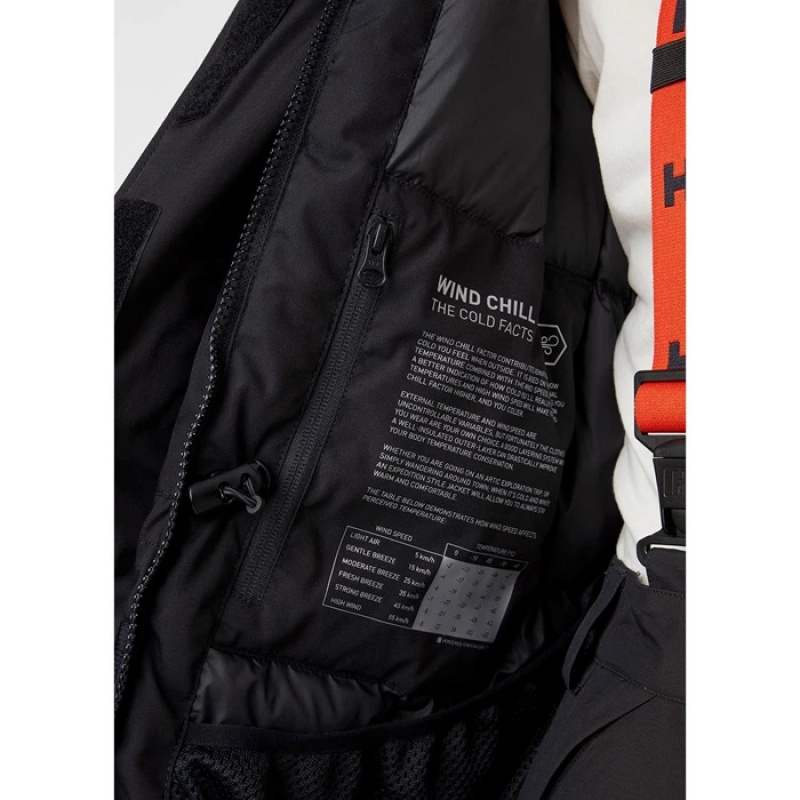 Női Helly Hansen W Arctic Patrol Parka Dzsekik Fekete | FEJ-731592