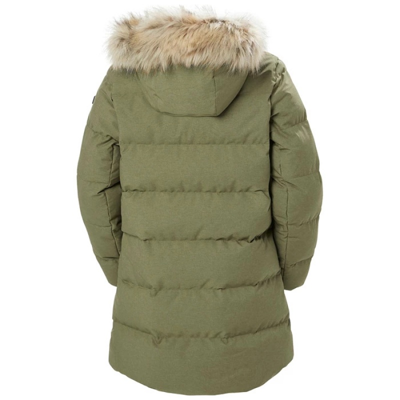 Női Helly Hansen W Blossom Puffy Téli Kabátok Szürke Zöld | EYX-956437