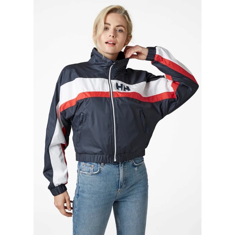 Női Helly Hansen W Breeze Packable Szél Alkalmi Dzsekik Sötétkék | GIB-830915