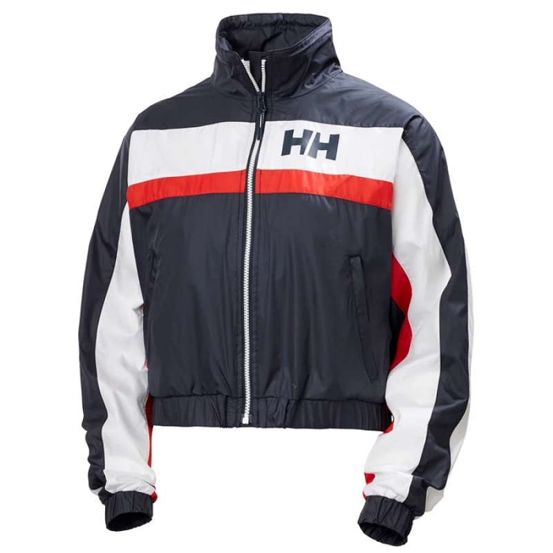 Női Helly Hansen W Breeze Packable Szél Alkalmi Dzsekik Sötétkék | GIB-830915