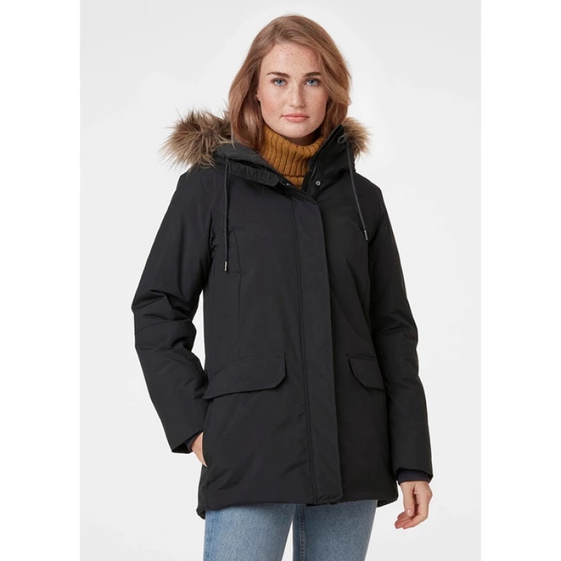 Női Helly Hansen W Classic Parka Dzsekik Fekete | QYC-935180