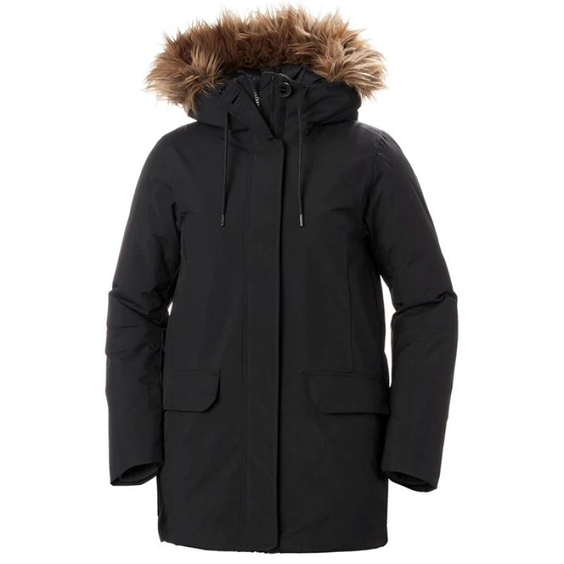 Női Helly Hansen W Classic Parka Dzsekik Fekete | QYC-935180