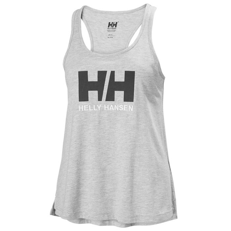 Női Helly Hansen W Hh Logo Singlet Póló Szürke | ZSN-495368