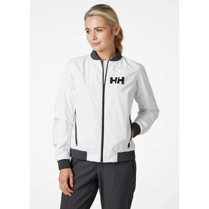 Női Helly Hansen W Hp Versenyautó Szél Vitorlás Dzsekik Fehér | GPB-382645