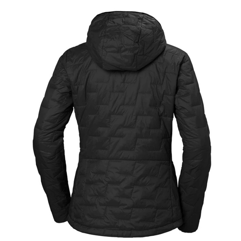 Női Helly Hansen W Lifaloft Csuklyás Túradzsekik Fekete | HPZ-350896