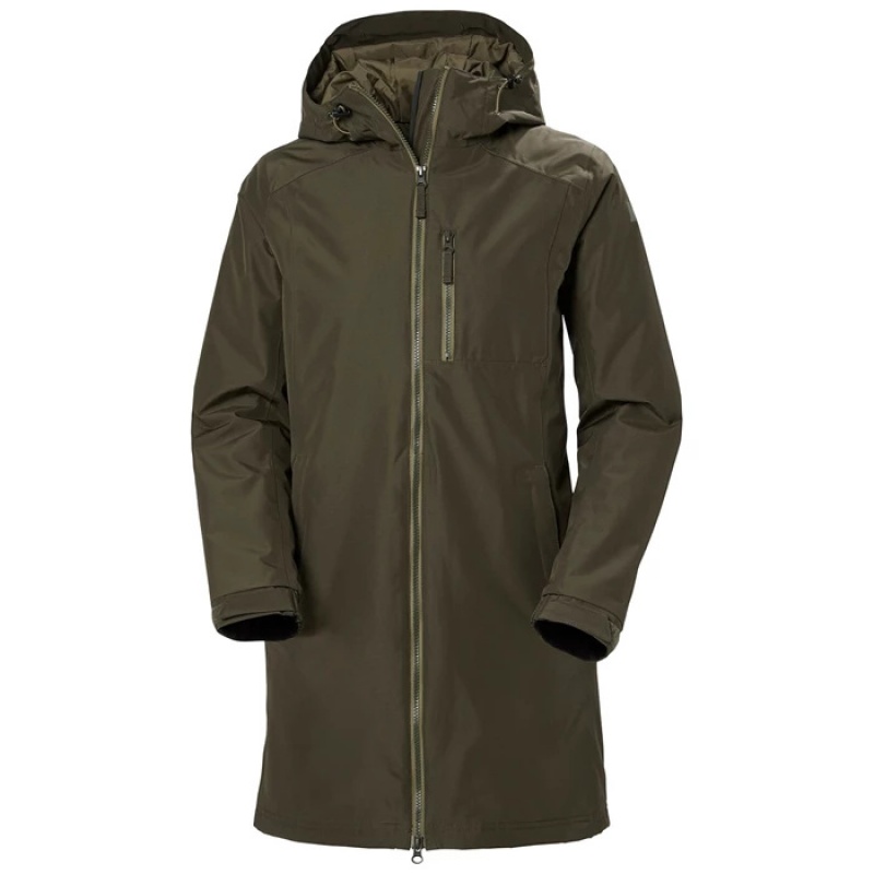 Női Helly Hansen W Long Belfast Téli Esőkabátok Szürke | RAS-273465