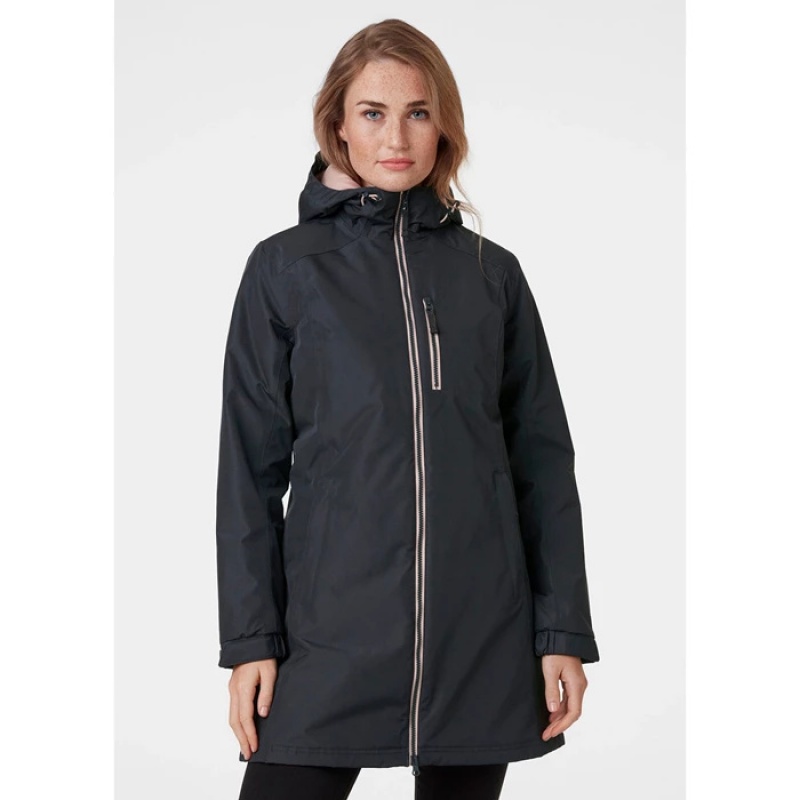 Női Helly Hansen W Long Belfast Téli Esőkabátok Szürke | LNC-462715