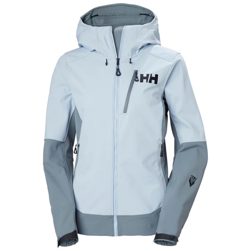 Női Helly Hansen W Odin Mountain Soft Kültéri Dzsekik Szürke Kék | BWF-150429