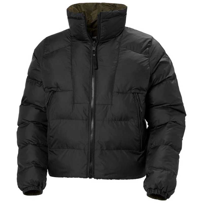 Női Helly Hansen W Reversible Puffer Téli Kabátok Fekete | BFW-639217