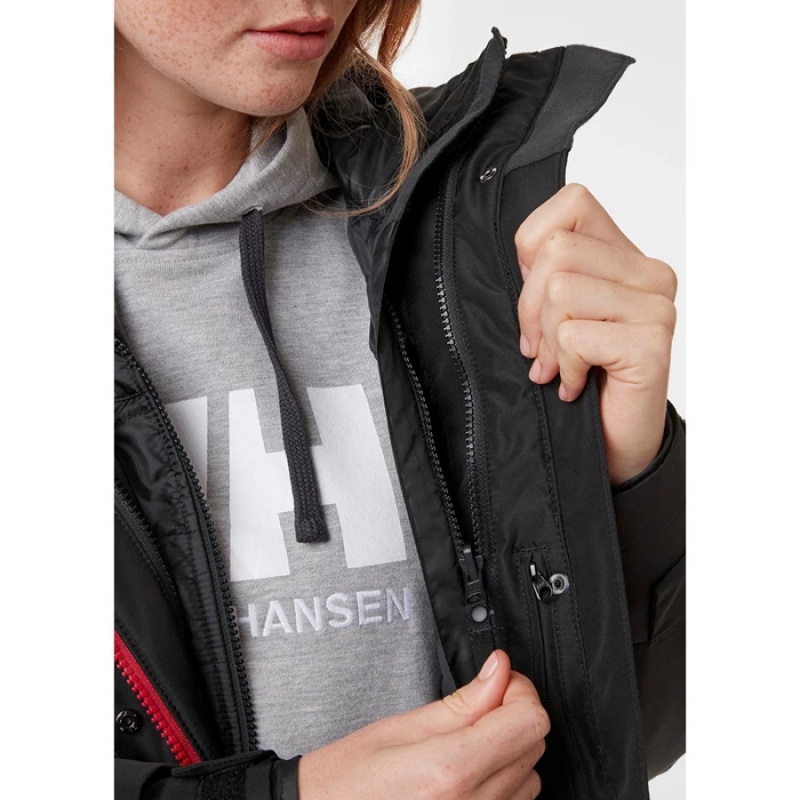 Női Helly Hansen W Rigging Esőkabátok Fekete | HDS-324601