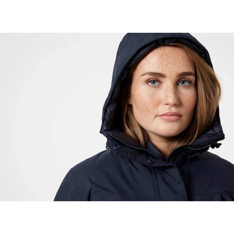 Női Helly Hansen W Rwb Parka Dzsekik Sötétkék | TCG-035486